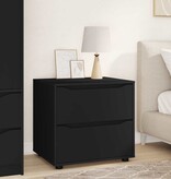 VidaXL Opbergkast Zwart 60 x 48 x 57 cm Bewerkt hout