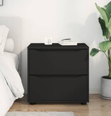 VidaXL Opbergkast Zwart 60 x 48 x 57 cm Bewerkt hout