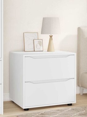 VidaXL Opbergkast Wit 60 x 48 x 57 cm Bewerkt hout