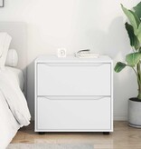 VidaXL Opbergkast Wit 60 x 48 x 57 cm Bewerkt hout