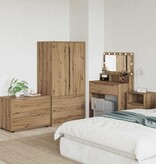 VidaXL Opbergkast Artisan Eiken 80 x 48 x 57 cm Bewerkt hout