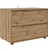 VidaXL Opbergkast Artisan Eiken 80 x 48 x 57 cm Bewerkt hout