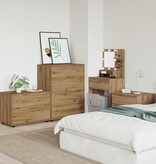 VidaXL Opbergkast Artisan Eiken 80 x 48 x 57 cm Bewerkt hout