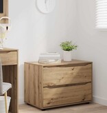 VidaXL Opbergkast Artisan Eiken 80 x 48 x 57 cm Bewerkt hout