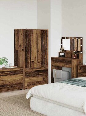 VidaXL Opbergkast Oud Hout 80 x 48 x 57 cm Bewerkt hout