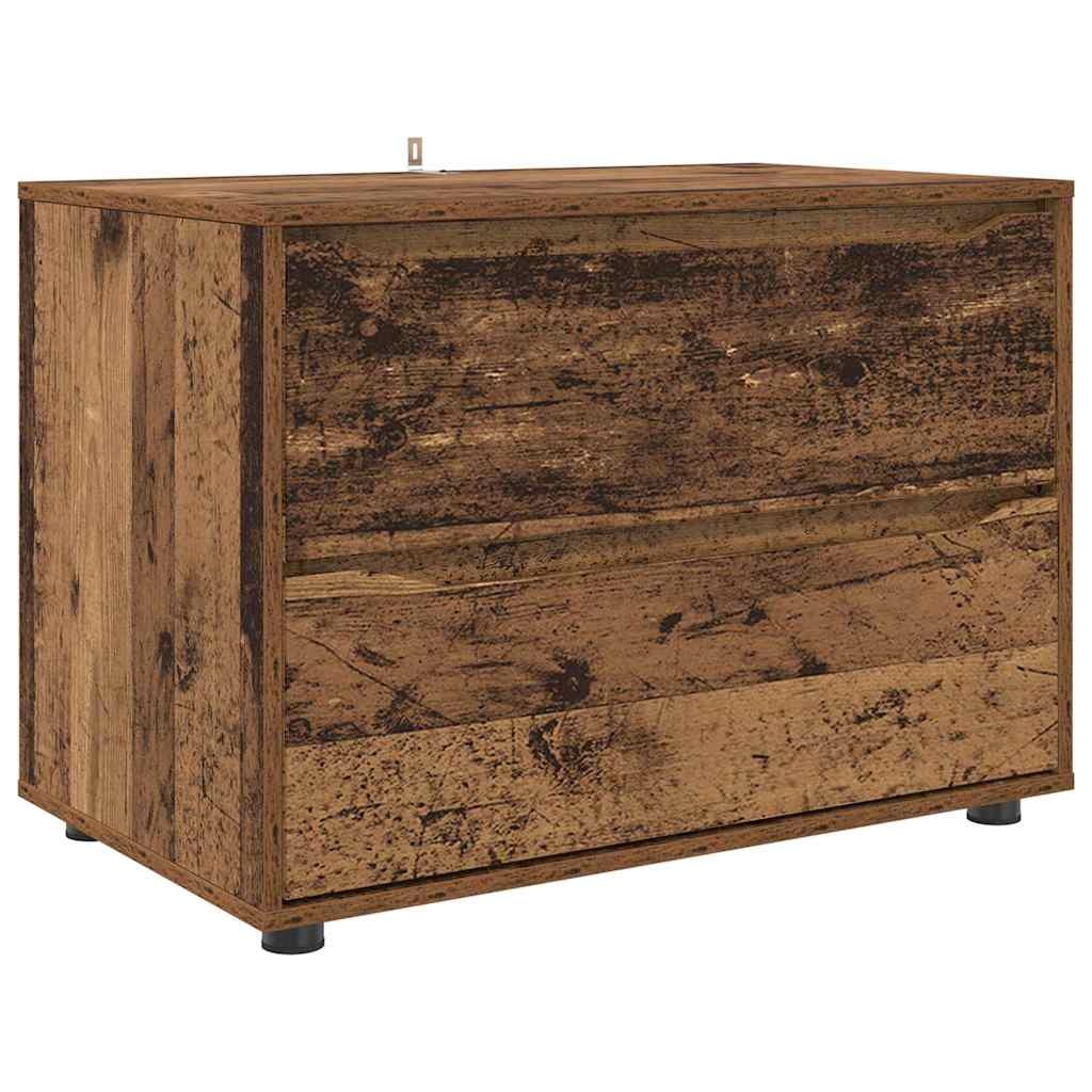 VidaXL Opbergkast Oud Hout 80 x 48 x 57 cm Bewerkt hout