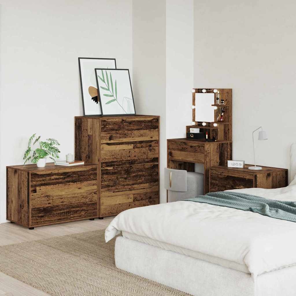 VidaXL Opbergkast Oud Hout 80 x 48 x 57 cm Bewerkt hout