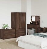 VidaXL Opbergkast Bruin Eiken 80 x 48 x 57 cm Bewerkt hout