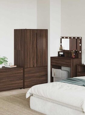 VidaXL Opbergkast Bruin Eiken 80 x 48 x 57 cm Bewerkt hout