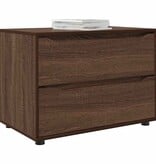 VidaXL Opbergkast Bruin Eiken 80 x 48 x 57 cm Bewerkt hout