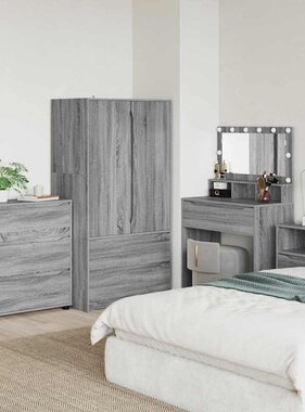 VidaXL Opbergkast Grijs Sonoma 80 x 48 x 57 cm Bewerkt hout