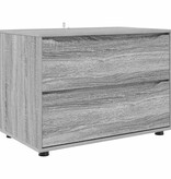 VidaXL Opbergkast Grijs Sonoma 80 x 48 x 57 cm Bewerkt hout
