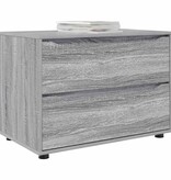 VidaXL Opbergkast Grijs Sonoma 80 x 48 x 57 cm Bewerkt hout