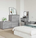 VidaXL Opbergkast Grijs Sonoma 80 x 48 x 57 cm Bewerkt hout