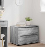 VidaXL Opbergkast Grijs Sonoma 80 x 48 x 57 cm Bewerkt hout