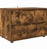 VidaXL Opbergkast Gerookt eiken 80 x 48 x 57 cm Bewerkt hout