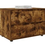 VidaXL Opbergkast Gerookt eiken 80 x 48 x 57 cm Bewerkt hout