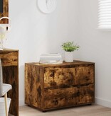 VidaXL Opbergkast Gerookt eiken 80 x 48 x 57 cm Bewerkt hout