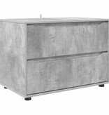 VidaXL Opbergkast Beton Grijs 80 x 48 x 57 cm Bewerkt hout