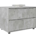 VidaXL Opbergkast Beton Grijs 80 x 48 x 57 cm Bewerkt hout