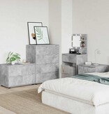 VidaXL Opbergkast Beton Grijs 80 x 48 x 57 cm Bewerkt hout