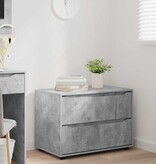 VidaXL Opbergkast Beton Grijs 80 x 48 x 57 cm Bewerkt hout