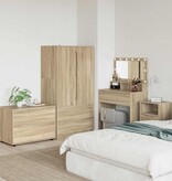 VidaXL Opbergkast Sonoma Eiken 80 x 48 x 57 cm Bewerkt hout