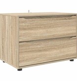VidaXL Opbergkast Sonoma Eiken 80 x 48 x 57 cm Bewerkt hout