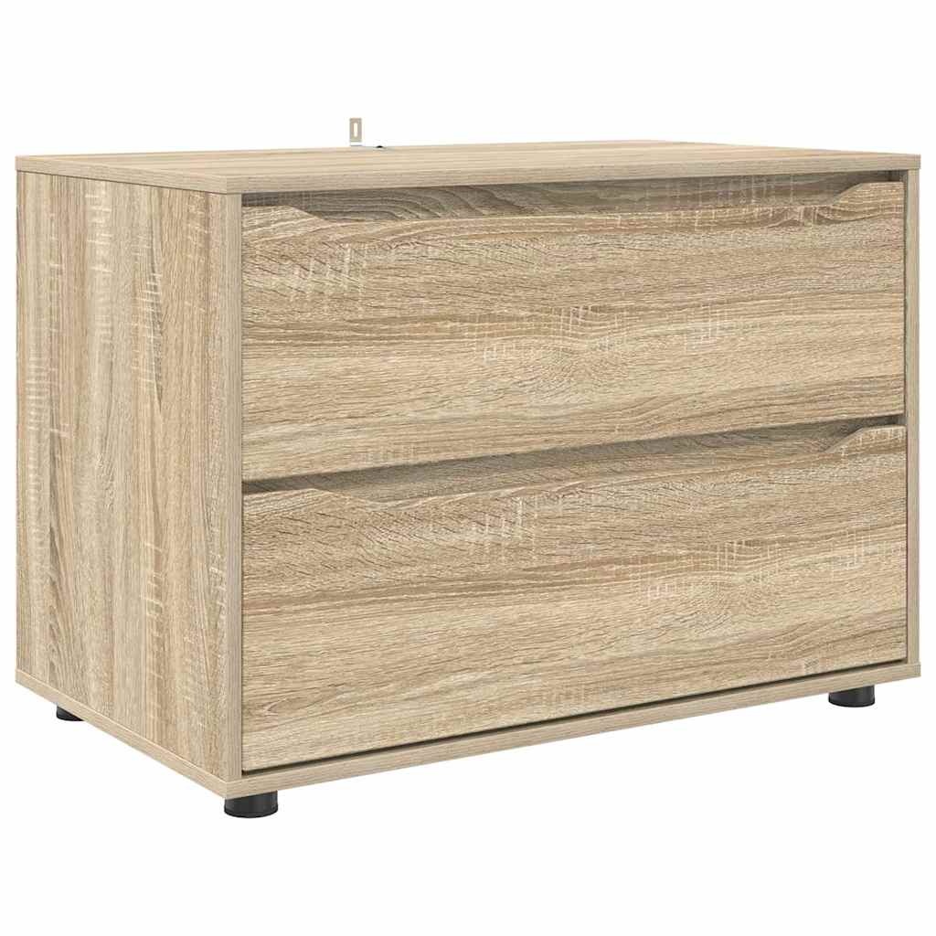 VidaXL Opbergkast Sonoma Eiken 80 x 48 x 57 cm Bewerkt hout
