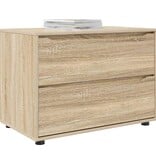 VidaXL Opbergkast Sonoma Eiken 80 x 48 x 57 cm Bewerkt hout