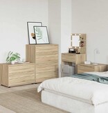 VidaXL Opbergkast Sonoma Eiken 80 x 48 x 57 cm Bewerkt hout