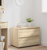 VidaXL Opbergkast Sonoma Eiken 80 x 48 x 57 cm Bewerkt hout