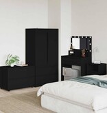 VidaXL Opbergkast Zwart 80 x 48 x 57 cm Bewerkt hout