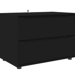 VidaXL Opbergkast Zwart 80 x 48 x 57 cm Bewerkt hout