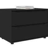 VidaXL Opbergkast Zwart 80 x 48 x 57 cm Bewerkt hout