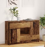 VidaXL Dressoir met lade Oud Hout 100 x 30 x 65,6 Bewerkt hout