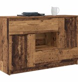 VidaXL Dressoir met lade Oud Hout 100 x 30 x 65,6 Bewerkt hout