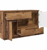 VidaXL Dressoir met lade Oud Hout 100 x 30 x 65,6 Bewerkt hout
