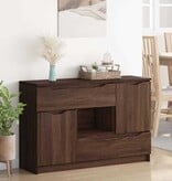 VidaXL Dressoir met lade Bruin Eiken 100 x 30 x 65,6 Bewerkt hout