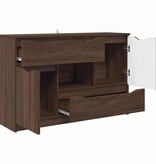 VidaXL Dressoir met lade Bruin Eiken 100 x 30 x 65,6 Bewerkt hout