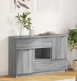 VidaXL Dressoir met lade Grijs Sonoma 100 x 30 x 65,6 Bewerkt hout