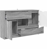 VidaXL Dressoir met lade Grijs Sonoma 100 x 30 x 65,6 Bewerkt hout