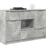 VidaXL Dressoir met lade Beton Grijs 100 x 30 x 65,6 Bewerkt hout