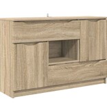 VidaXL Dressoir met lade Sonoma Eiken 100 x 30 x 65,6 Bewerkt hout