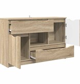 VidaXL Dressoir met lade Sonoma Eiken 100 x 30 x 65,6 Bewerkt hout
