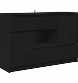 VidaXL Dressoir met lade Zwart 100 x 30 x 65,6 Bewerkt hout