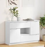 VidaXL Dressoir met lade Wit 100 x 30 x 65,6 Bewerkt hout