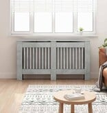 VidaXL Radiatorafdekking Beton Grijs 152 x 19 x 81,5 cm Bewerkt hout