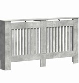 VidaXL Radiatorafdekking Beton Grijs 152 x 19 x 81,5 cm Bewerkt hout