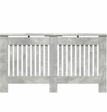 VidaXL Radiatorafdekking Beton Grijs 152 x 19 x 81,5 cm Bewerkt hout
